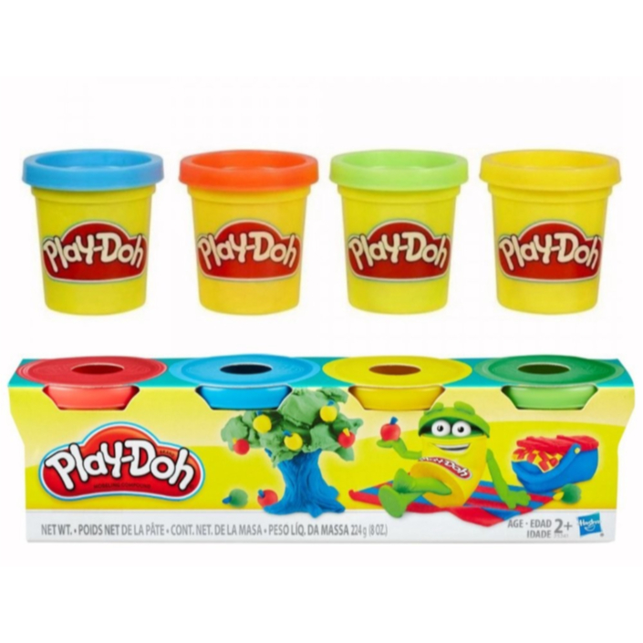 Play-Doh mini 4-pack - red, yellow, blue and green PLAY-DOH compound