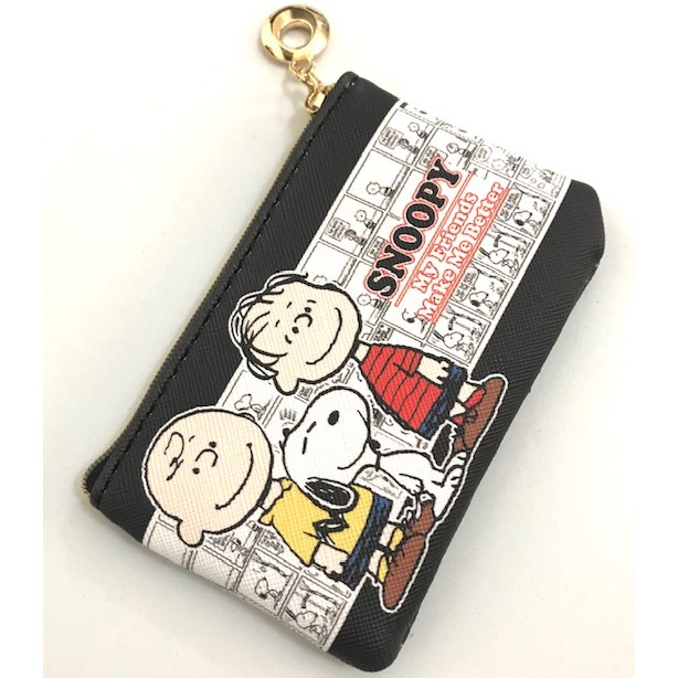 SNOOPY กระเป่าใส่เหรียญ กระเป่าใส่แบงค์ ซองซิป ลาย SNOOPY 3P สนูปปี้ ขนาด 6.5 x 10.5 CM ผลิตจาก หนัง PU น่ารัก MNN