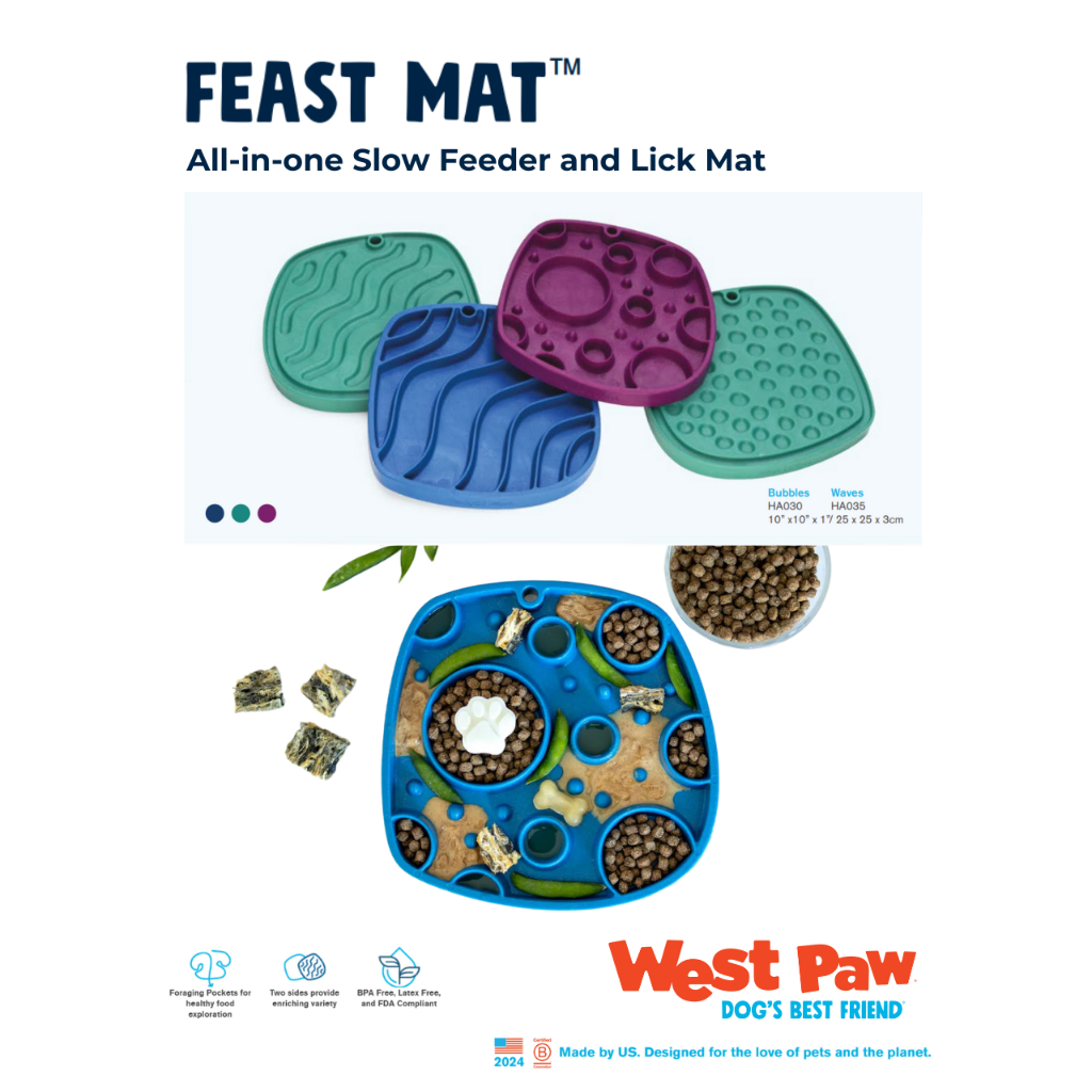 Feast Mat - All-in-one Slow Feeder and Lick Mat - westpaw