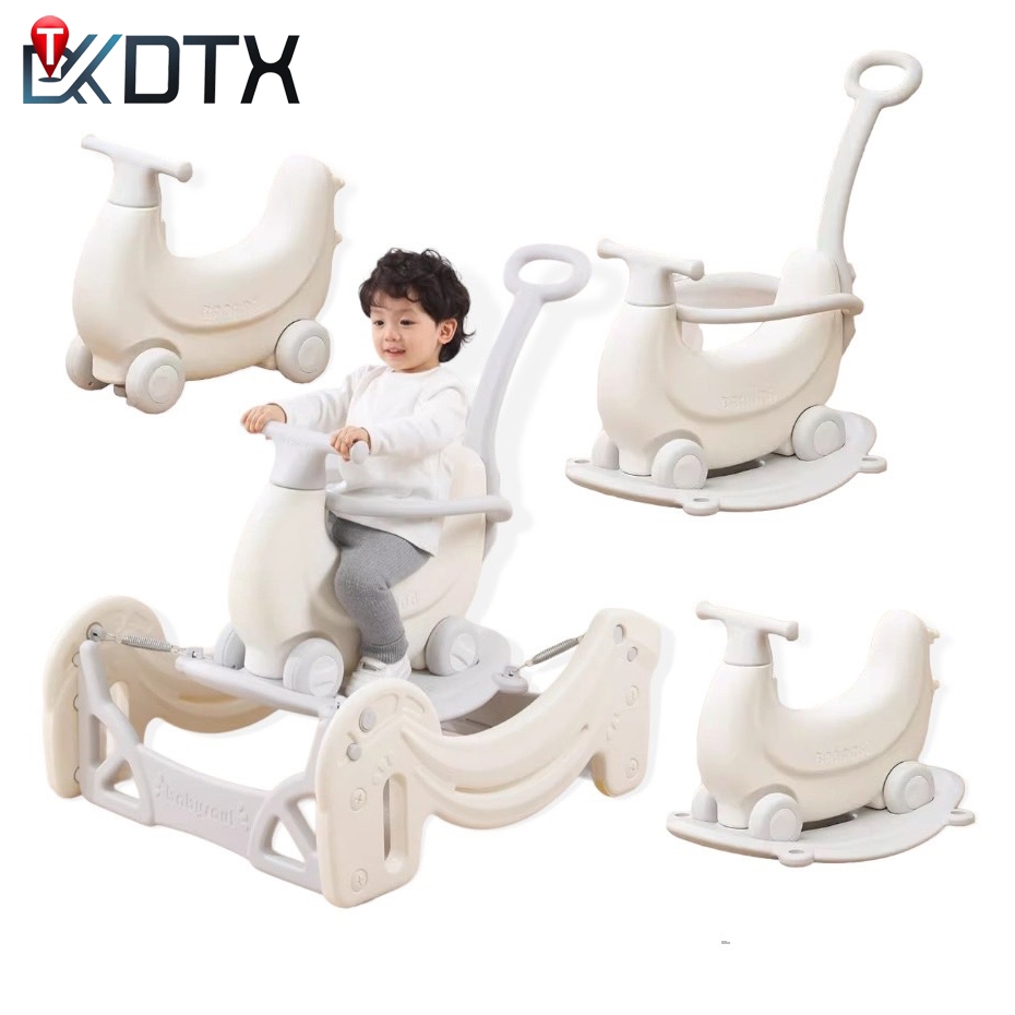 DTX Children's Rocking Horse 1-6ปี รถขาไถ4ล้อ ล้อเลี้ยวได้ รถโยกเยก เด้งดึ๋ง เข็นเด็ก ของเล่นเด็ก