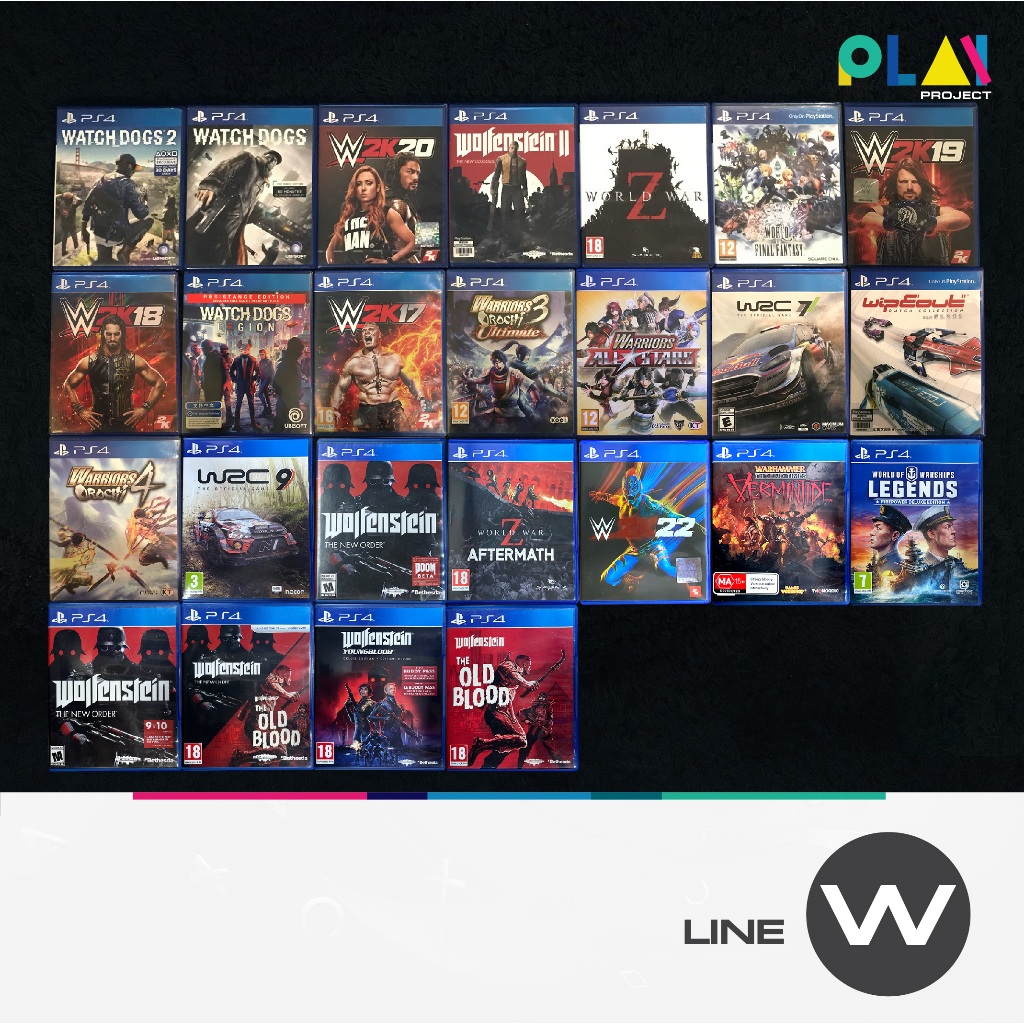 เกม PS4 มือสอง กว่า 100 เกม (รายชื่อตัวอักษร W ) [มือสอง] [มือ2] [เกม Playstation]