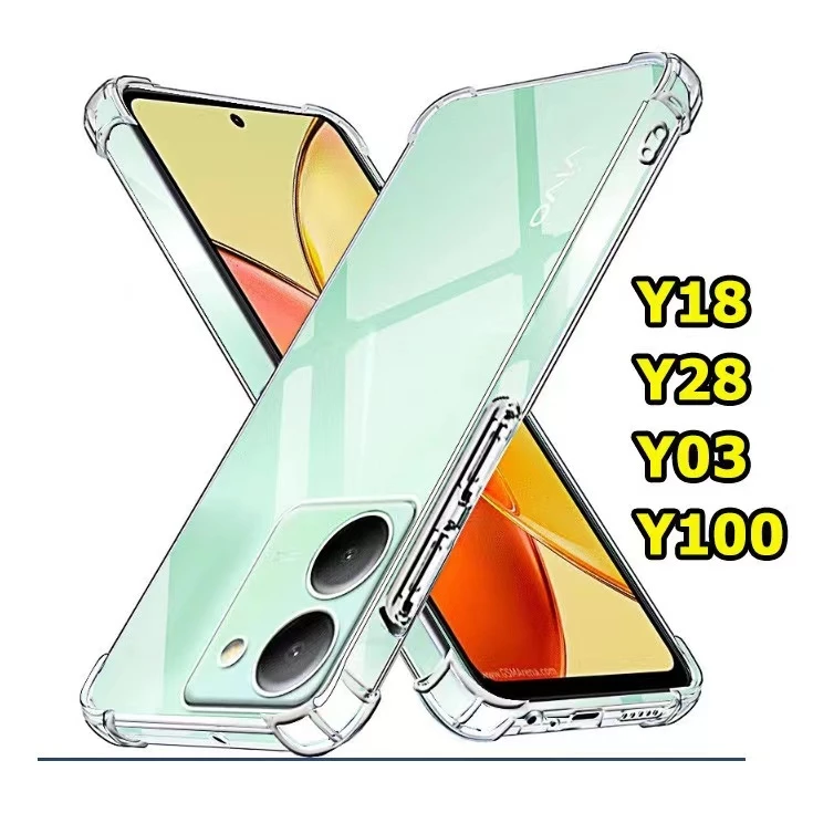เคสใส กันกระแทก สำหรับ Vivo Y18S Y03T Y03 Y18 Y36 Y36 4G Y27 Y27S Y27 5G เคสซิลิโคน วีโว่