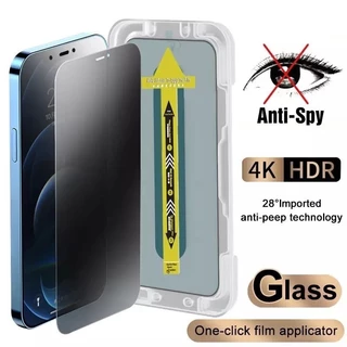 ฟิล์ม For iPhone 17 16 15 11 14 13 12 Pro Max XR 8 7 6 Plus X XS Max SE Anti-Spy ฟิล์มกันรอย กระจกนิรภัย สำหรับไอโฟน
