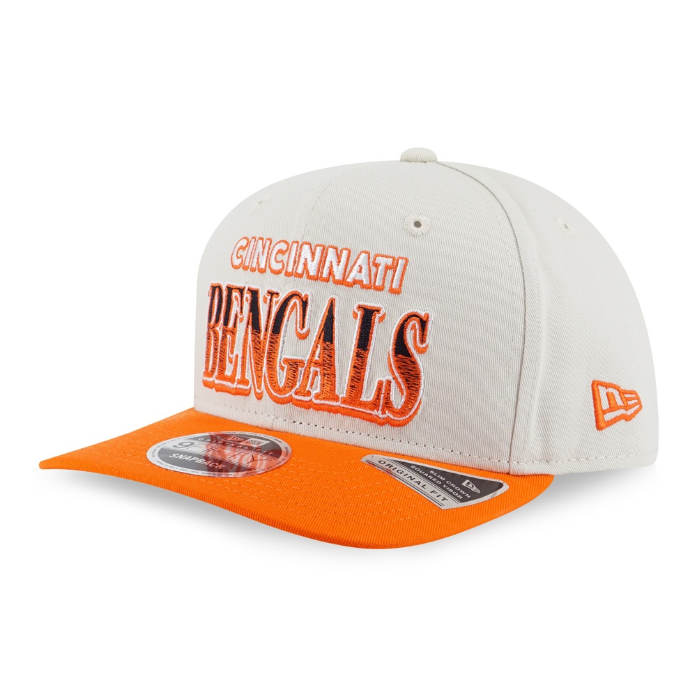 NEW ERA หมวก รุ่น CINCINNATI BENGALS LEAGUE RETRO RUSH ORANGE VISOR IVORY 9FIFTY OF PCV CAP 14327578