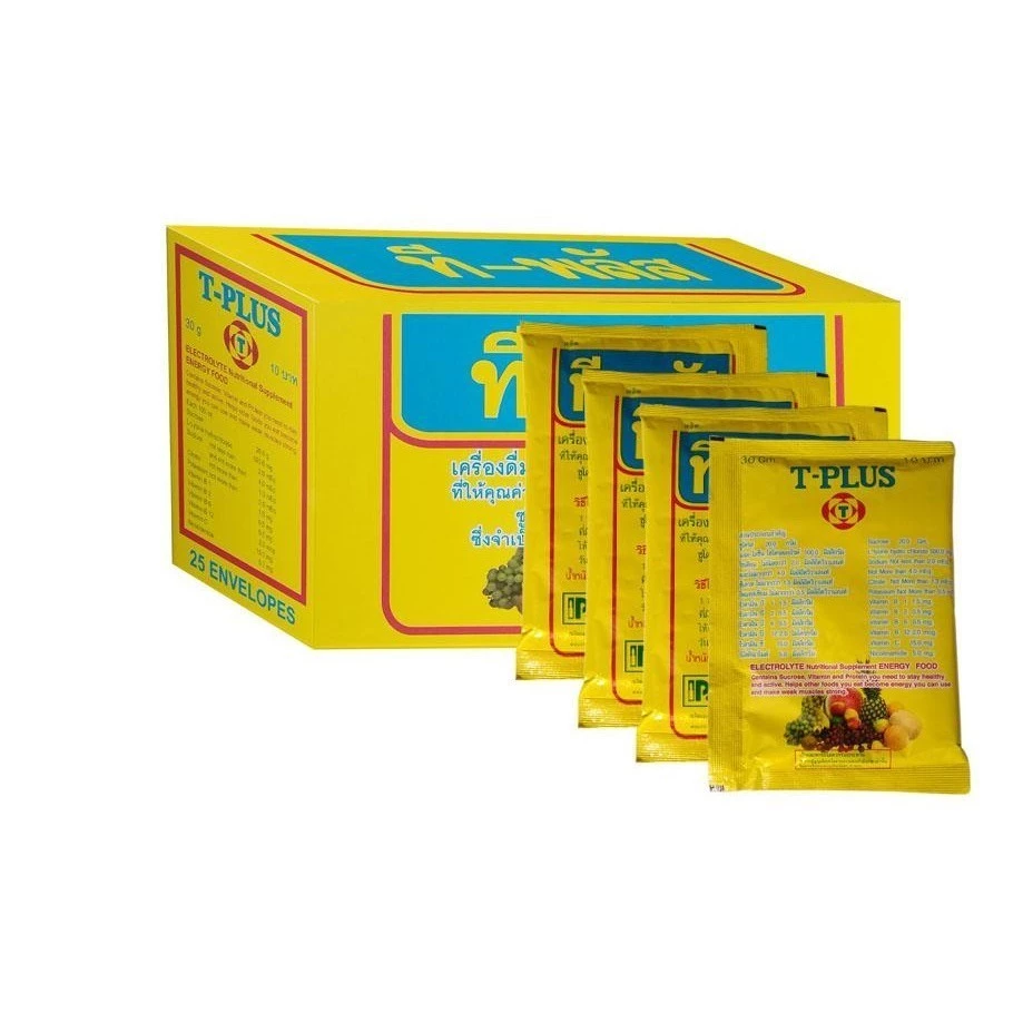 ผงเกลือแร่ T-PLUS 25ซอง ผสมวิตามินและโปรตีน