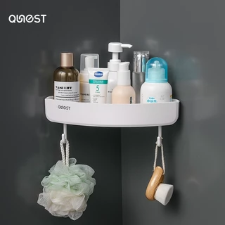 ECOCO ชั้นวางของในห้องน้ำ (ไม่มีราวเหล็กแขวน)ไม่ต้องเจาะ มี2สีให้เลือก SX-166