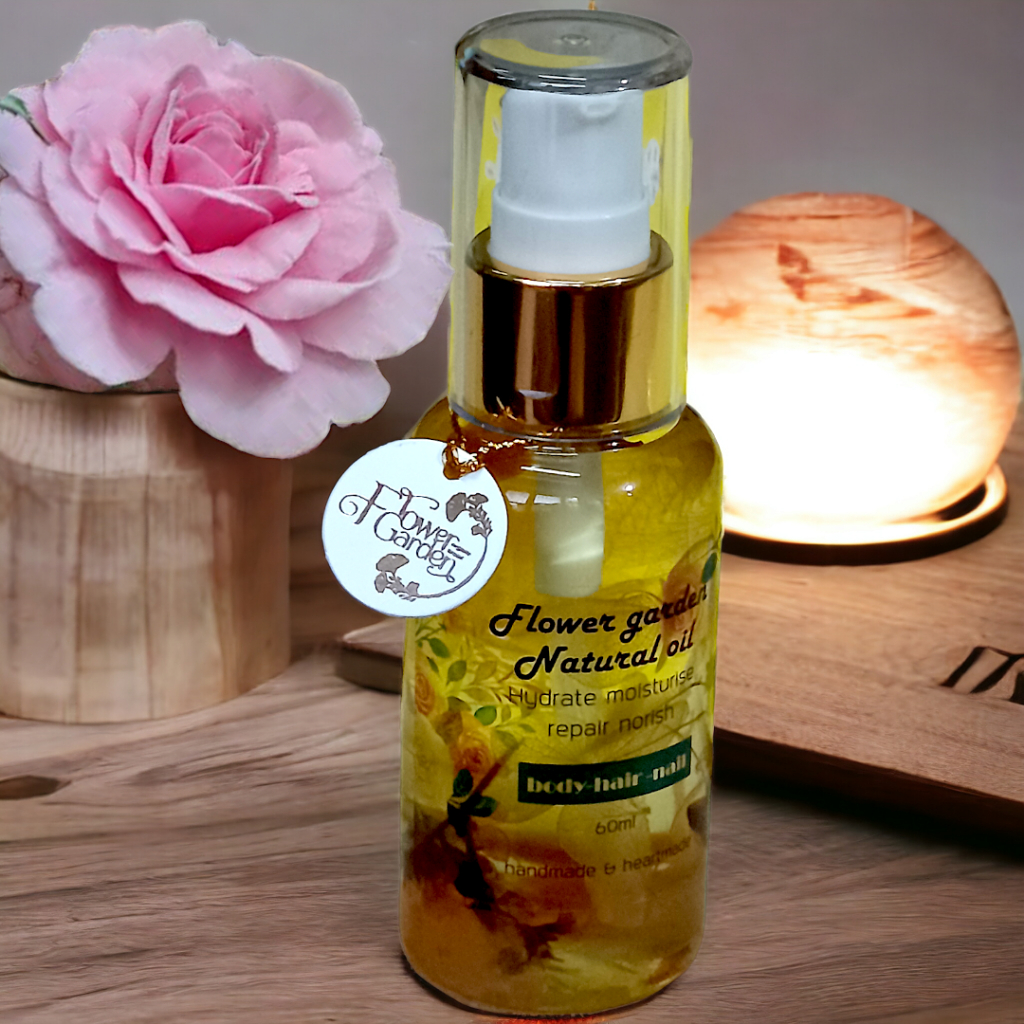 ิิิBody oil บำรุงผิว สารสกัดจากดอกไม้ธรรมชาติ12ชนิด หอมติดผิวทนนาน18ชม. ซึมสู่ผิวทันที ผิวดีขึ้น ใช้บำรุงเส้นผมได้ 60ml