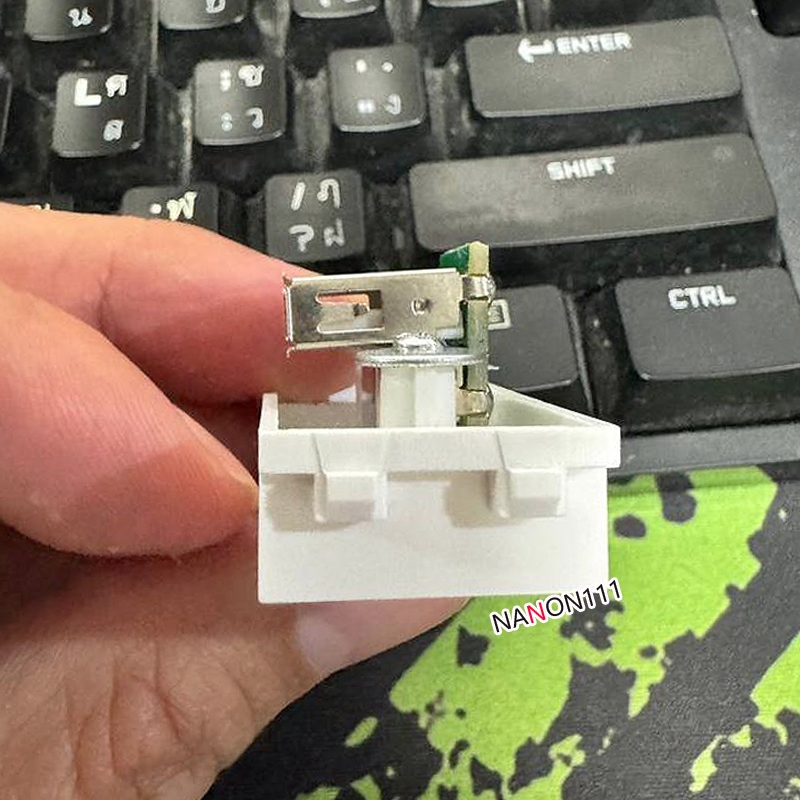 USB งอ90องศา ติดผนัง ตัวเมีย  มาใส่หน้ากาก Panasonic รุ่นใหม่  FEMALE SOCKET Module WALL FACE PLATE OUTLET - รูปที่ 2