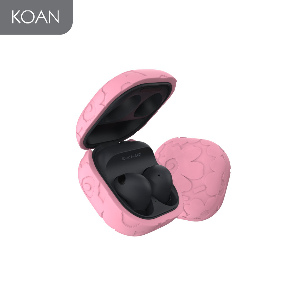 เคสหูฟัง MARIMEKKO Silicone Galaxy Buds2 Pro - Beige/ Black/ Pink