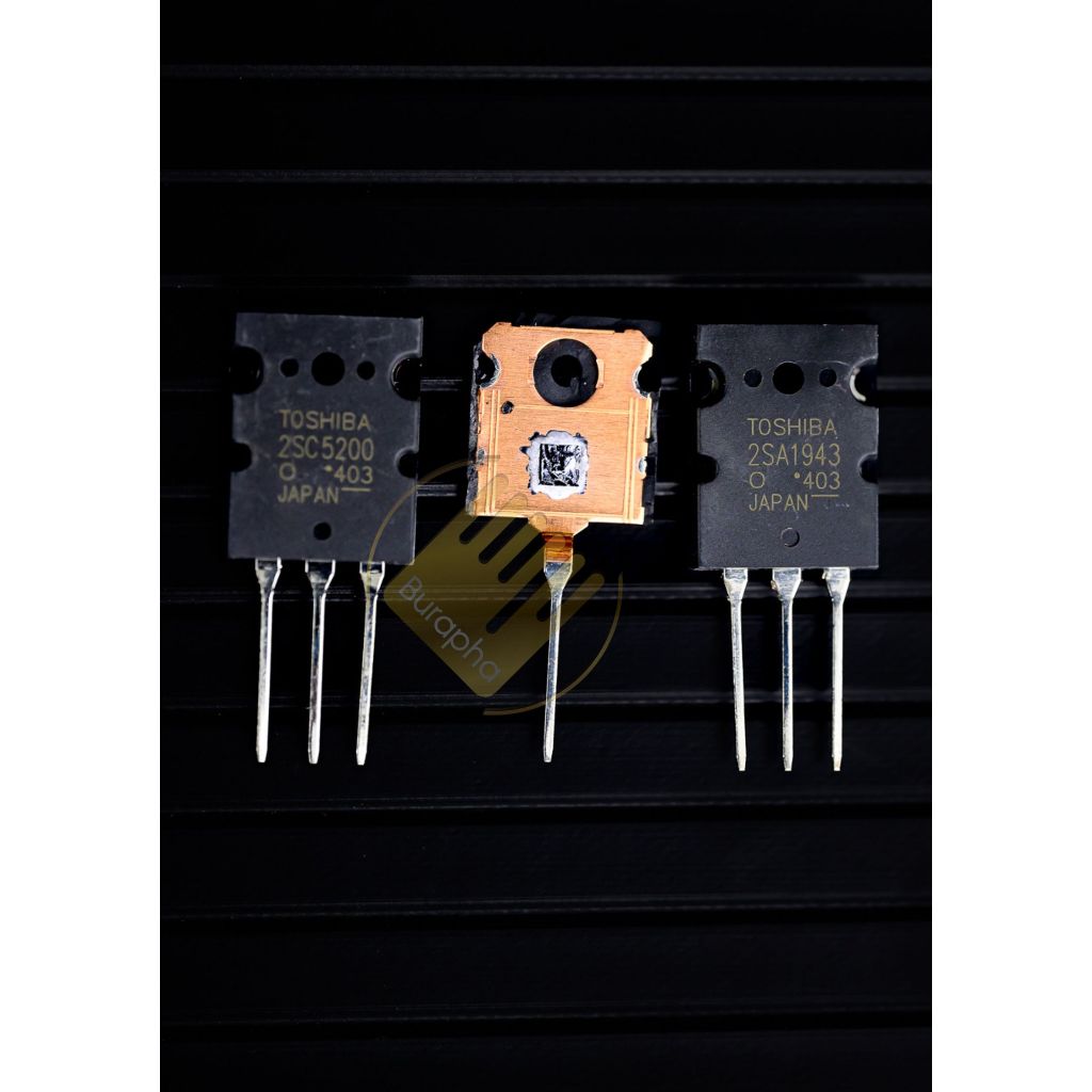2SC5200 – 2SA1943  ทรานซิสเตอร์เอาต์พุต เกรดญี่ปุ่น 1 คู่ (ผลิตในญี่ปุ่น) E562