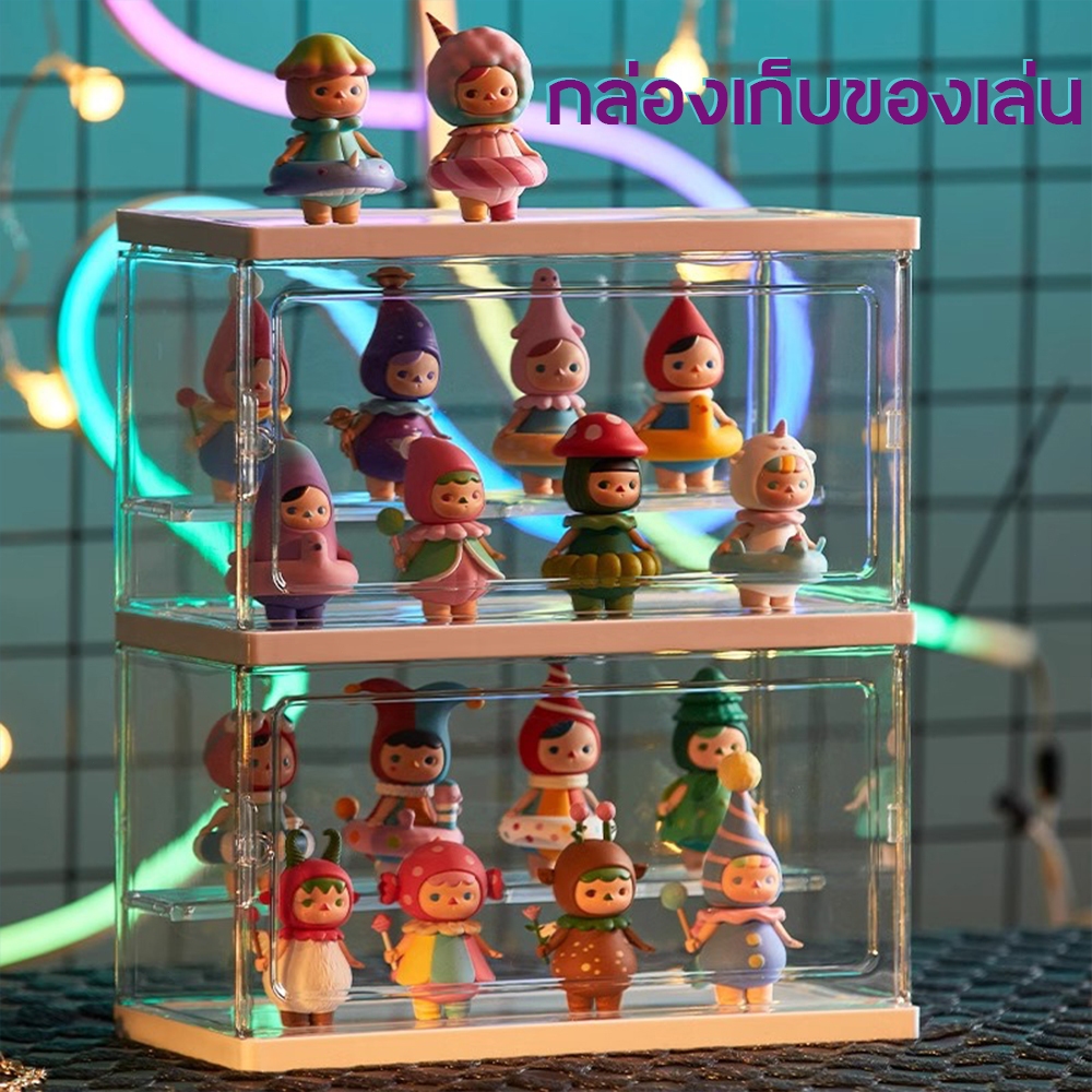 กล่องใส่โมเดล ชั้นวาง art toy กล่องใส่ตุ๊กตา กล่องใสกันฝุ่นกันรอย วางซ้อนได้ ดีไซน์สวยงาม ทันสมัย ความจุขนาดใหญ่