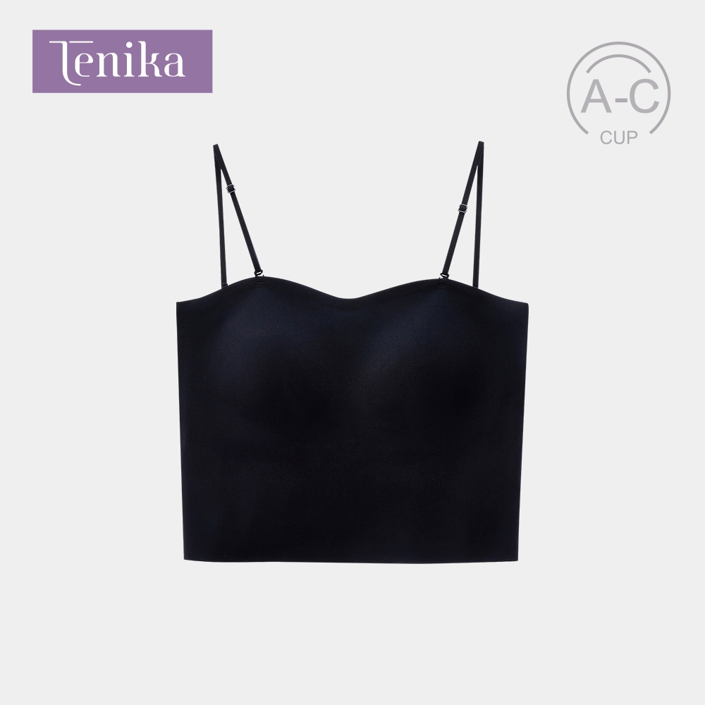 TENIKA เสื้อกล้ามผู้หญิง สายเดี่ยว เสื้อสายเดี่ยว บรา ชุดชั้นใน มีฟอง ผ้านิ่ม ระบายอากาศ VES-010