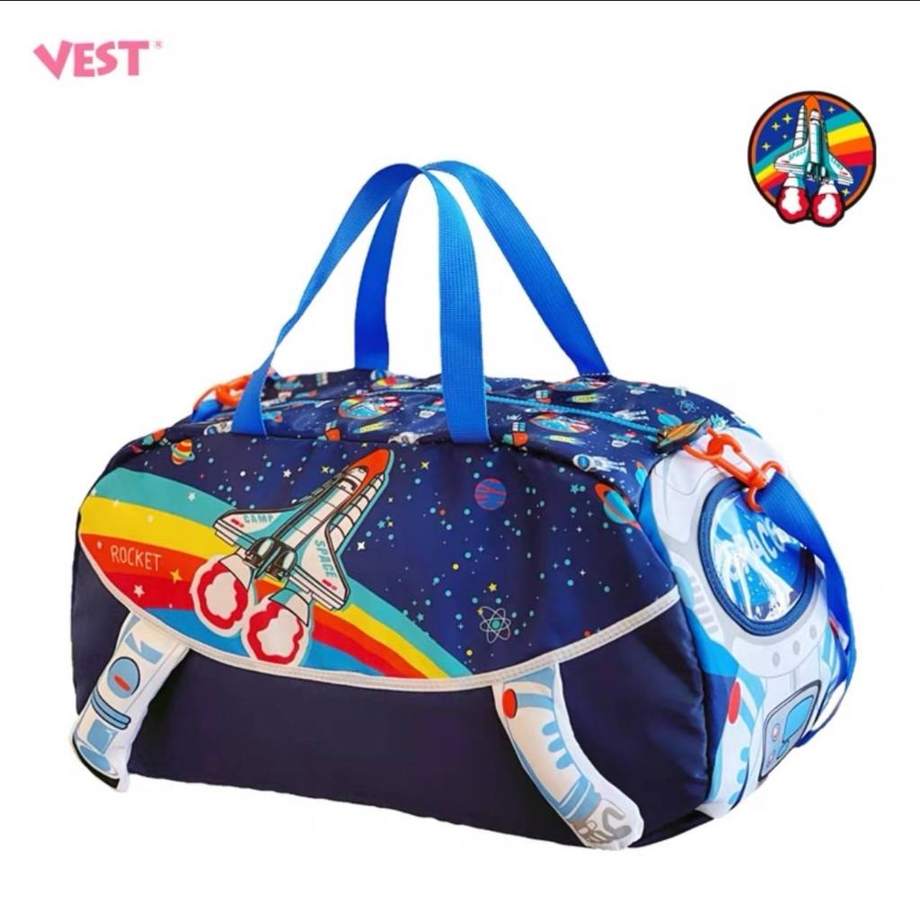 JGY - VEST กระเป๋าเดินทาง  ทรงหมอนสะพายข้าง สไตล์ smiggle ราคาเบาๆ ลายน่ารักๆ