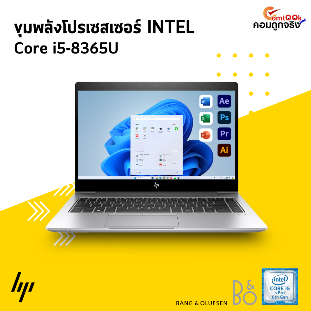 โน๊ตบุ๊ค HP EliteBook 840 G6 | 14 inch | Intel Core i5-8365U | 8GB DDR4 | 256GB SSD PCIe M.2 |มือสอง