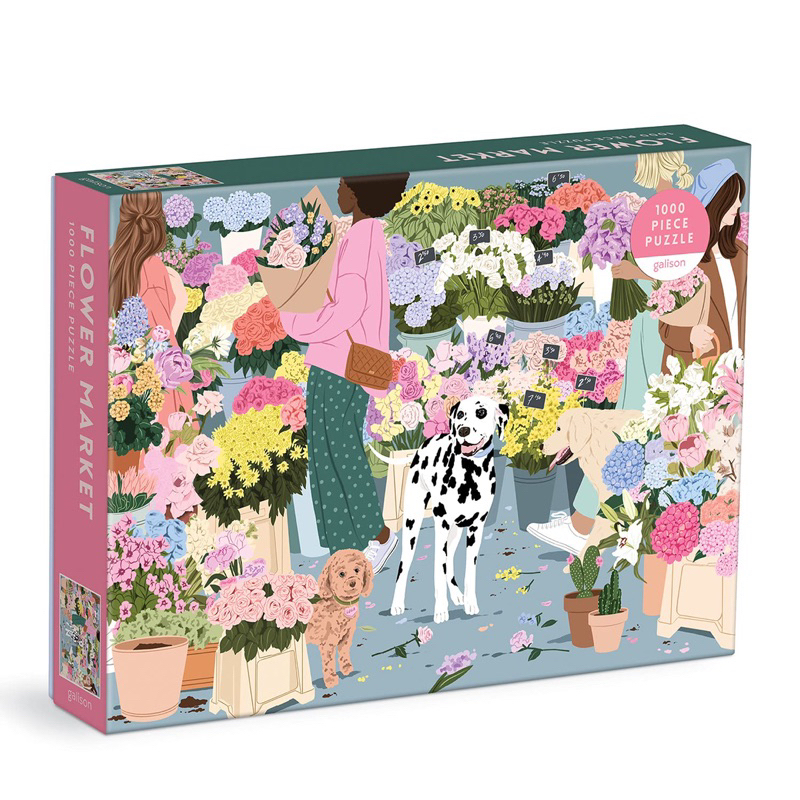 พร้อมส่ง-จิ๊กซอว์ Flower Market แบรนด์ Galison jigsaw puzzle 1000 ชิ้น