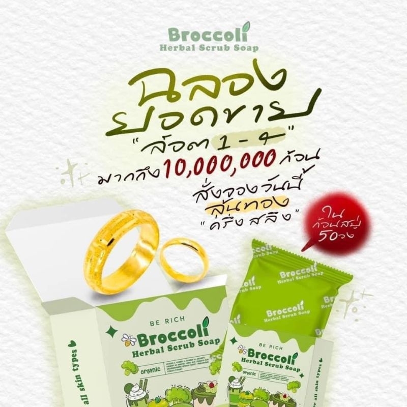 เรทตัวแทนเปิดบิลสครับบล็อกโคลี่ ล๊อต4