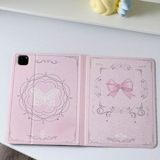 ✨พร้อมส่ง✨เคสไอแพด bow-knot Air8/7 11 Pro13 2024 Gen11 Air5/4 Gen8 Gen6 สไตล์เจ้าหญิง Pro11 2022