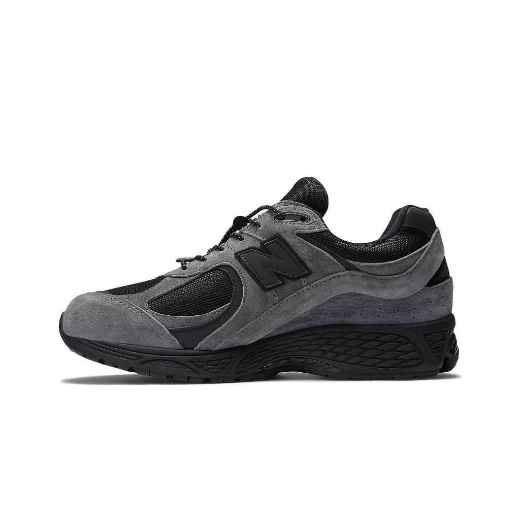รองเท้าผ้าใบสีดำ New Balance 2002R Gore-Tex JJJJound ถ่าน รองเท้าวิ่งผู้หญิง