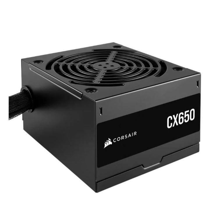 OWER SUPPLY (อุปกรณ์จ่ายไฟ) CORSAIR CX650 - 650W 80 PLUS BRONZE (BLACK) (ATX) (CP-9020278-NA)