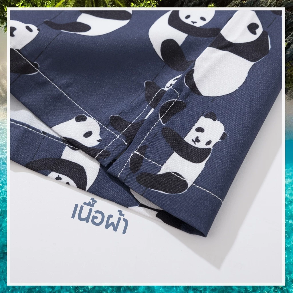 Hawaii Shirt เสื้อเชิ้ตแขนสั้น ลายดอกไม้ ทรงหลวม สไตล์ฮาวาย thumbnail 5