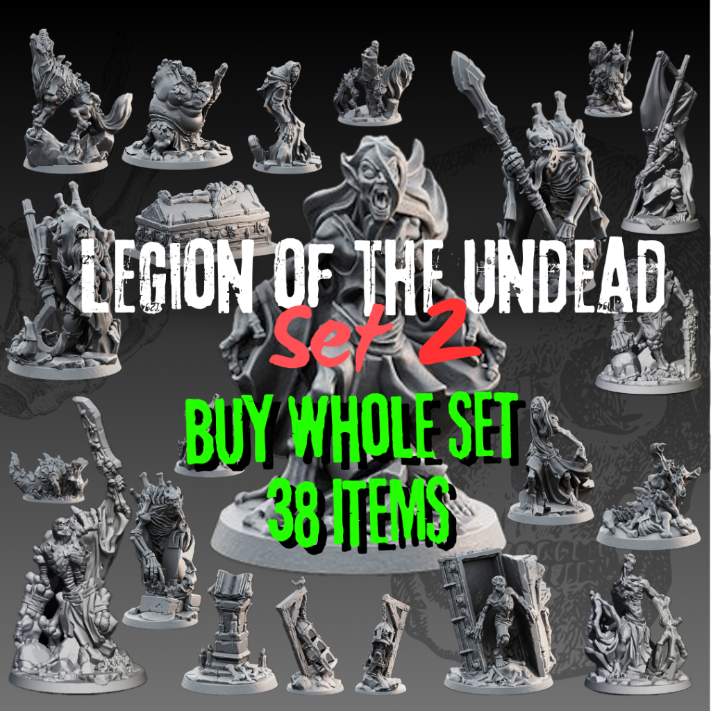 DnD Monster กองทัพอสูรอมตะ ภาค 2 ยกเซ็ทรวม 38 ตัว