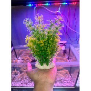 ต้นไม้เทียมตกแต่งตู้ปลา ต้นไม้ปลอมเพิ่มความสวยงาม ไม่ต้องดูแล สำหรับตู้กุ้ง ตู้ไม้น้ำ ปลอดภัยกับสัตว์น้ำทุกชนิด