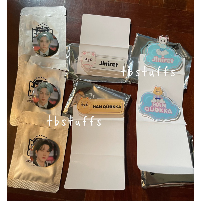 Stray Kids 5-star dome tour unveil 13 random can badge เข็มกลัด / set ขายเป็นคู่ name badge jp japan