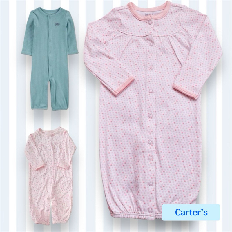 ชุดกันหนาว ชุดนอนเด็กแรกเกิด แบรนด์ Carter's แท้ ขนาด แรกเกิด ถึง 9 เดือน (NB, 3m, 6m, 9m) มือ 1