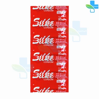 LifeStyles Silke Red Condom ซิลค์ แดง ขนาด 49 มม. [แบ่งขาย 10-50 ชิ้น] JJ 4221 ถุงยางอนามัย ผิวเรียบ ถุงยาง