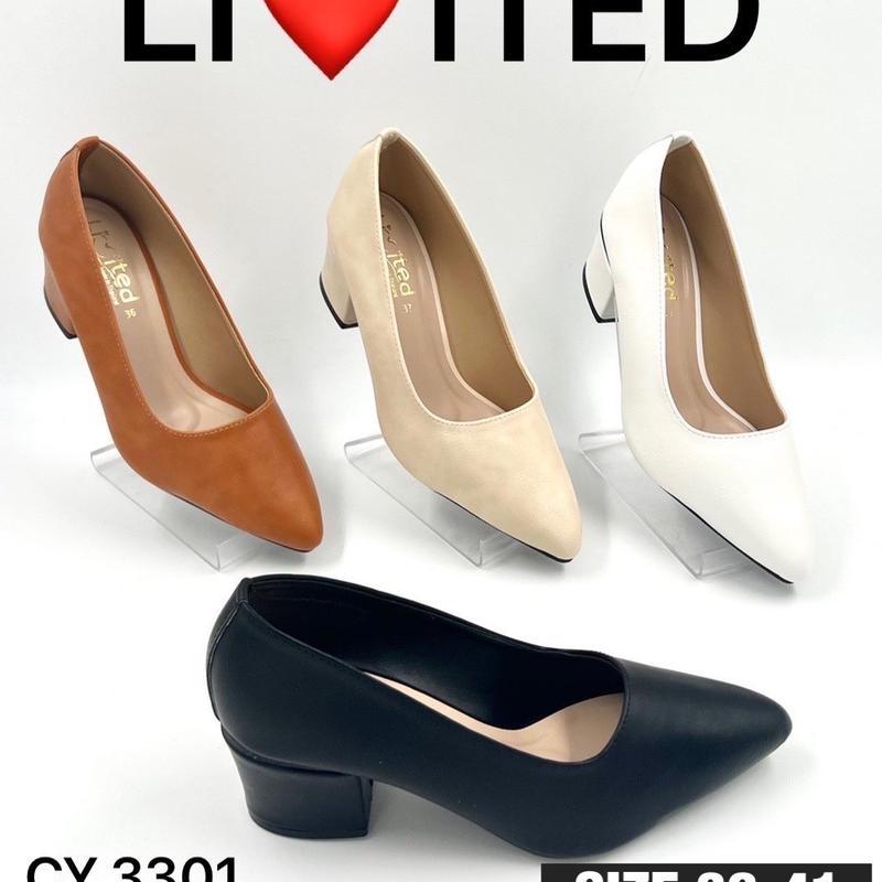 LIMITED CY3301 คัทชูงานถูกและดี รองเท้าคัทชูส้นสูง 2 นิ้ว ทรงสวย หนังดีมาก นุ่มสุดๆ