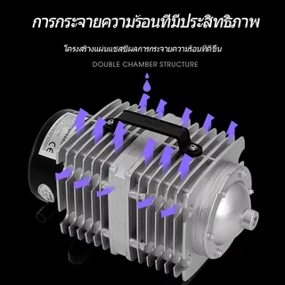 ACO-208/318 ปั๊มออกซิเจนลูกสูบปั๊มลมพิพิธภัณฑ์สัตว์น้ําออกซิเจนกุ้งออกซิเจนบ่อปลาปั๊มตู้ปลา 6CH ปั๊มลมใช้สําหรับปั๊มน้ํา