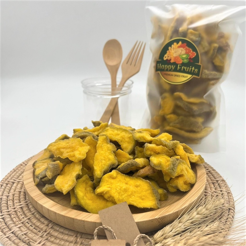 Dried Guava Low Sugar ฝรั่งอบแห้ง สูตรน้ำตาลน้อย เพื่อสุขภาพ ผลไม้อบแห้ง เกรด A By Happy Fruits