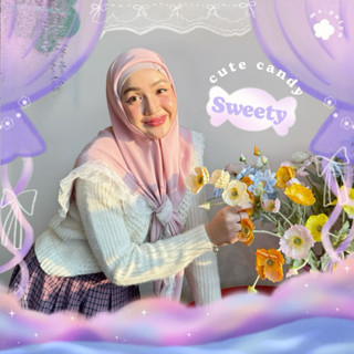 ผ้าคลุมชีฟอง premium ฮิญาบสามเหลี่ยมสวมสำเร็จ ( รุ่น Sweetie…