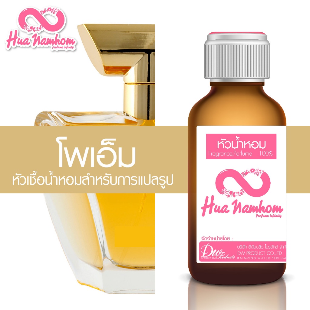 หัวน้ำหอมกลิ่นโคลน มิราเคิล EDP  หัวน้ำหอมแท้100% สำหรับการแปลรูป