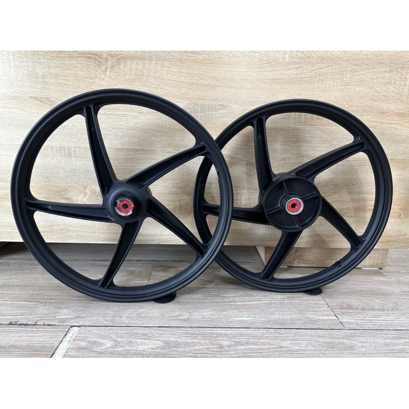 ล้อแม็ก เวฟ110i  สีดำ 5ก้าน 1 คู่ [หน้า+หลัง] - รูปที่ 4