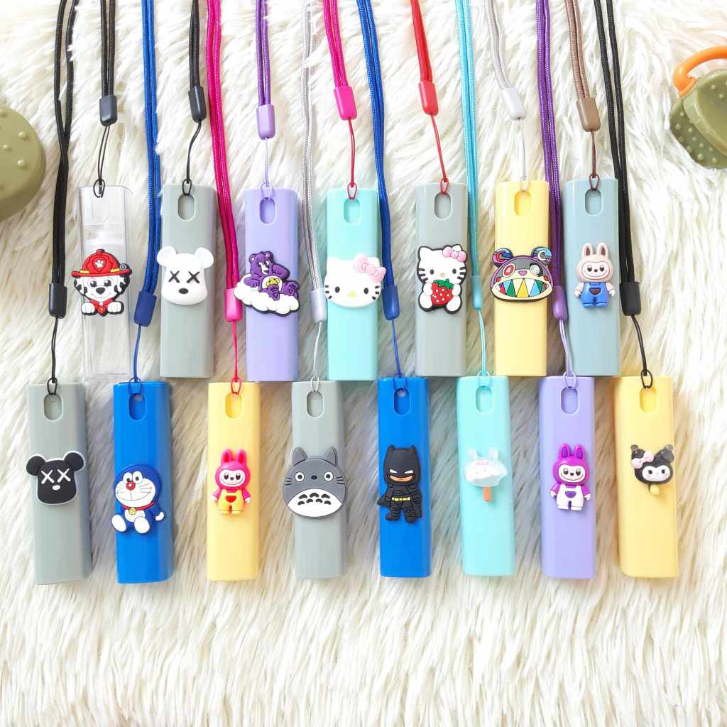 พร้อมส่งในไทย ขวดสเปรย์พกพา ทรงลิปสติก ขนาด 10 ML. พร้อมสายคล้องคอ ขวดสเปรย์แอลกอฮอล์
