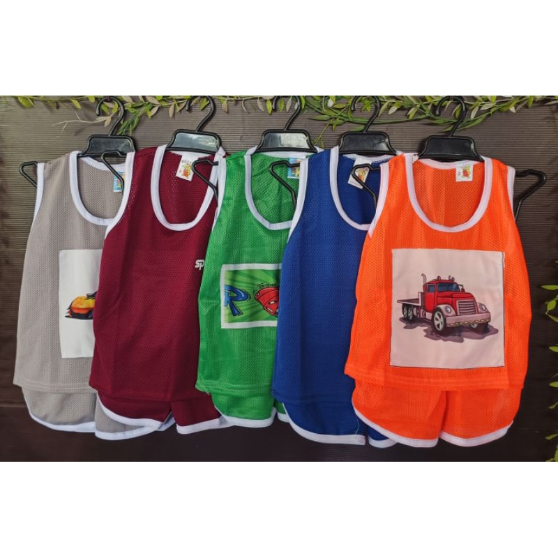 ชุดกล้ามเด็กผ้านิ่ม ผ้าตาข่ายรวม 3 ชุด 100 บาท