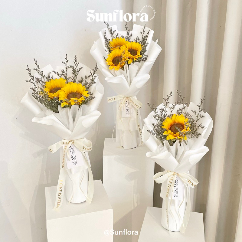 [Sunflora] ช่อทานตะวันประดิษฐ์ 1-3 ดอก ช่อดอกไม้ ดอกทานตะวัน ดอกไม้ปลอม วาเลนไทน์ ปัจฉิม รับปริญญา🌻🫶🏻✨
