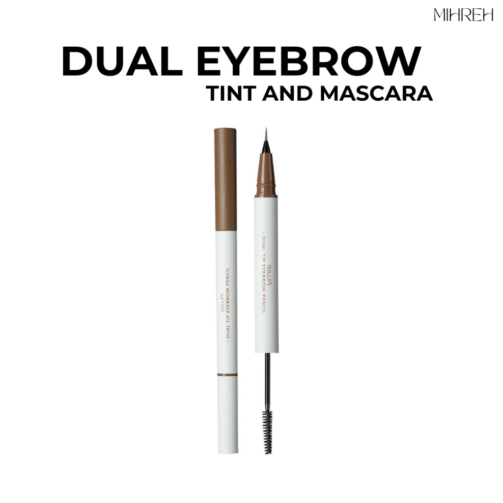 [6055](พร้อมส่ง) Dual Tint and eyebrow 2in1 ทินท์ และ มาสคาร่า ปัดคิ้ว คิ้วเรียงเส้นฟุ้งสวย