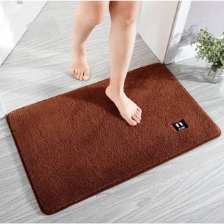 ผ้าพรมเช็ดเท้าขนแกะ ขนาด 40*60 cm พรมเช็ดเท้ากันลื่นได้อย่างดี ขนหนานุ่มฟูเป็นพิเศษชับน้ำได้อย่างดี
