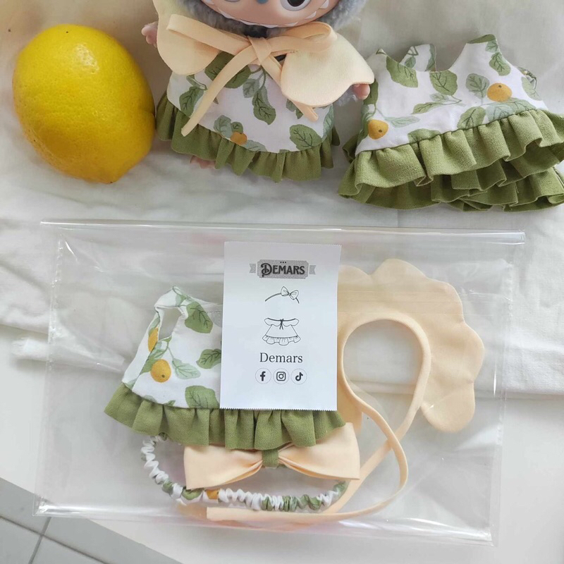 ชุดเสื้อผ้า Labubu Set Lemonade Custom Edition