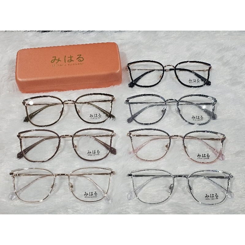 แว่นสายตา みはる (Miharu) รุ่น M2293 พร้อมเลนส์ตัดแสงสีฟ้า 🎁 ส่งฟรี 🎁