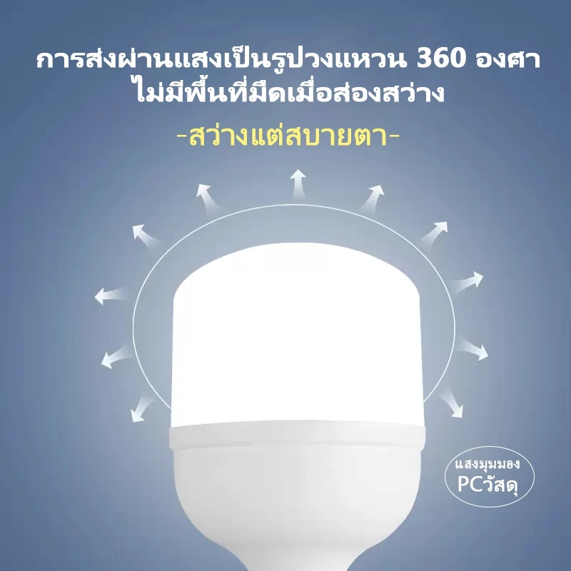 หลอดไฟ LED พกพา 2000W ชาร์จไฟได้ 3 โหมด thumbnail 3