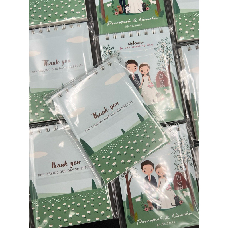 สมุดโน้ต-ของชำร่วยงานแต่ง (250เล่ม)