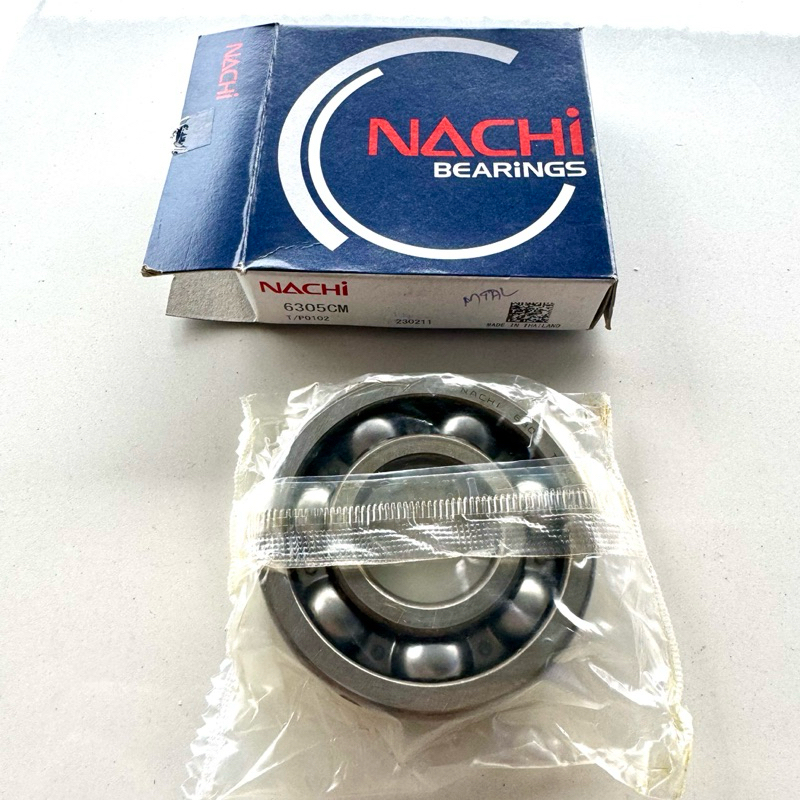 NACHI แท้❗ ลูกปืนข้างข้อ รอบจัด 6305NC2CS (L/R) TZR , ลูกปืน ข้อซ้าย (L) Mi0 , FINO , NOUVO (1ตลับ)