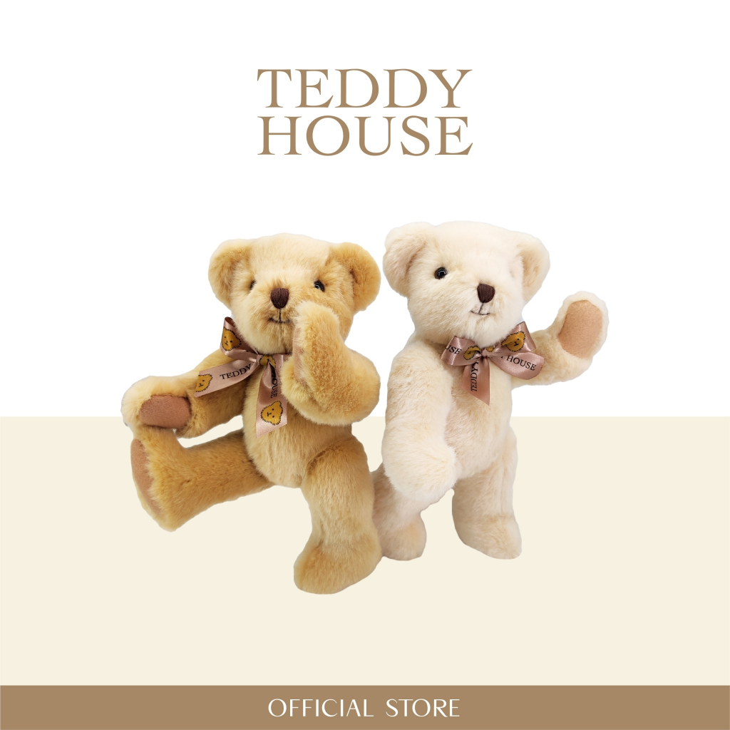Teddy House : ตุ๊กตาหมี เคน (Ken) ขนาด 10"และ 12" มี 2 สีให้เลือก แต่งตัวได้ ชุดเสื้อผ้ามีหลากหลายแบบให้เลือก