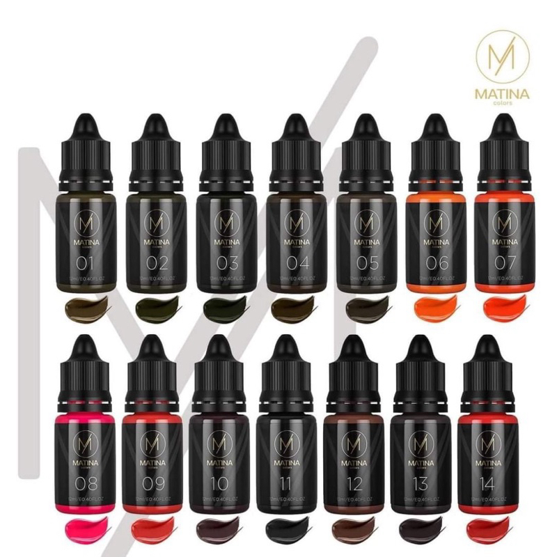 สีMatina SALE สูตรเก่า สีสักคิ้วสักปาก สีมาติน่า