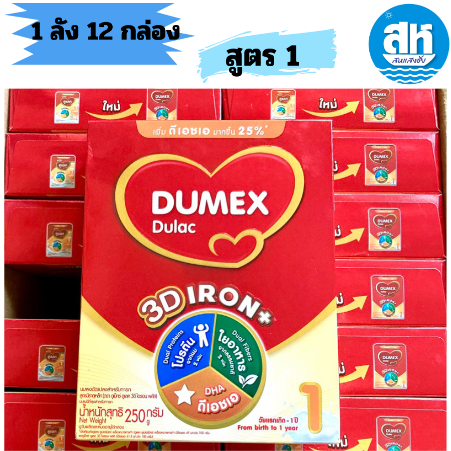 ดูเม็กซ์ ดูแลค สูตร 1 ขนาด 250 กรัม ยกลัง 12 กล่อง