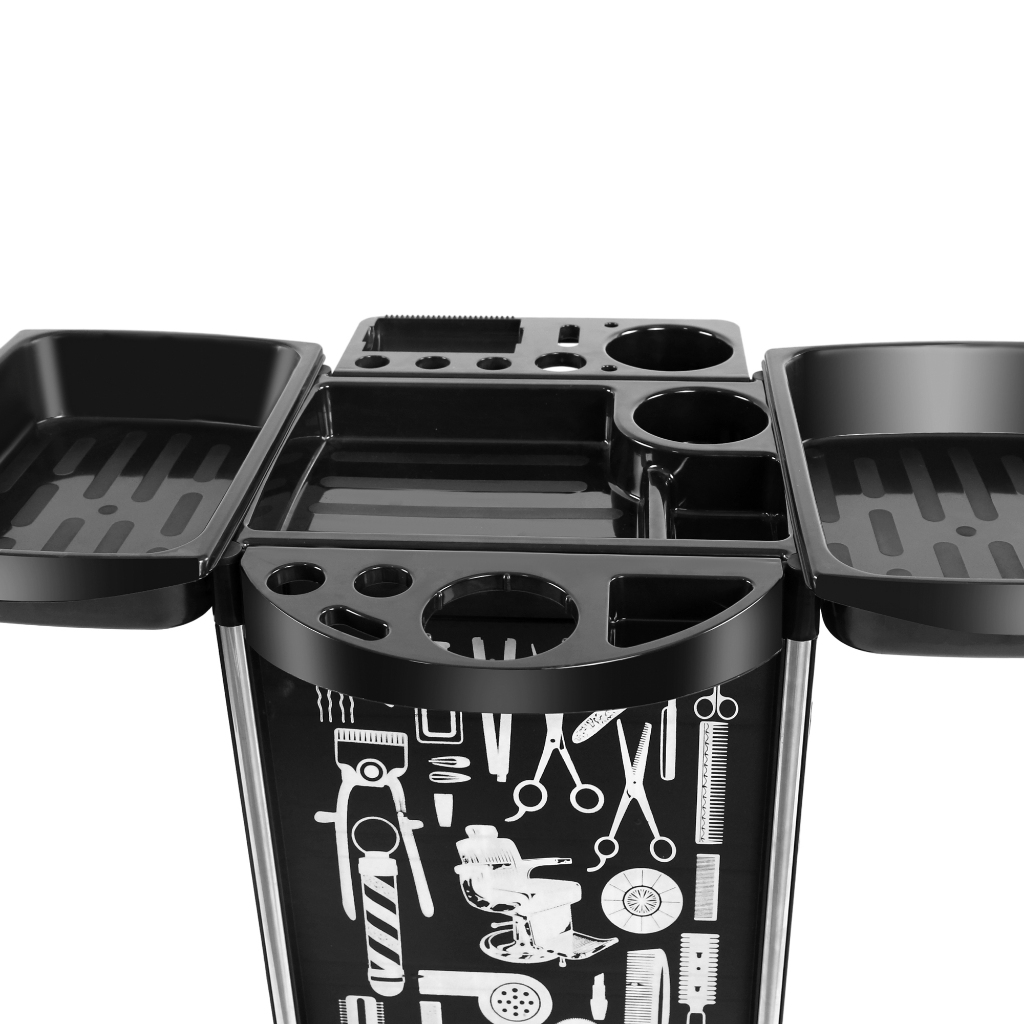 รถเข็นตัดผม 6ชั้น ที่เก็บเครื่องมือช่างทำผม รถเข็นเสริม สวย ชั้นวางไดร์เป่าผม รถเข็นร้านเสริมสวย E55 - รูปที่ 5