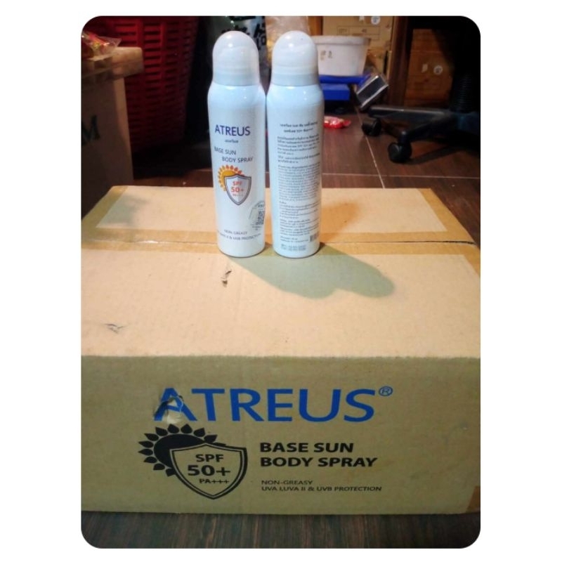 สเปรย์กันแดดเอเทรียส สำหรับผิวกาย 150 มล. สเปรย์ผิวขาว SPF50 PA+++